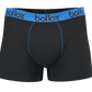 Black with Light Blue - Men's Trunk - Bamboo & Cotton Blend (1Pack)