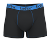 Black with Light Blue Men’s Trunk Underwear – Bamboo & Cotton Comfort (1 Pack)