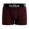 Wine with black band - Men's Trunk - Bamboo & Cotton Blend (1Pack)