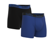 Black & Blue Duo Tone Set - Men's cotton boxer shorts (2Pack) bollox.