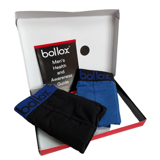 Black & Blue Duo Tone Set - Men's cotton boxer shorts (2Pack)