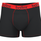 Black with Red - Men's H-Fly Trunk - Bamboo & Cotton Blend (1Pack)