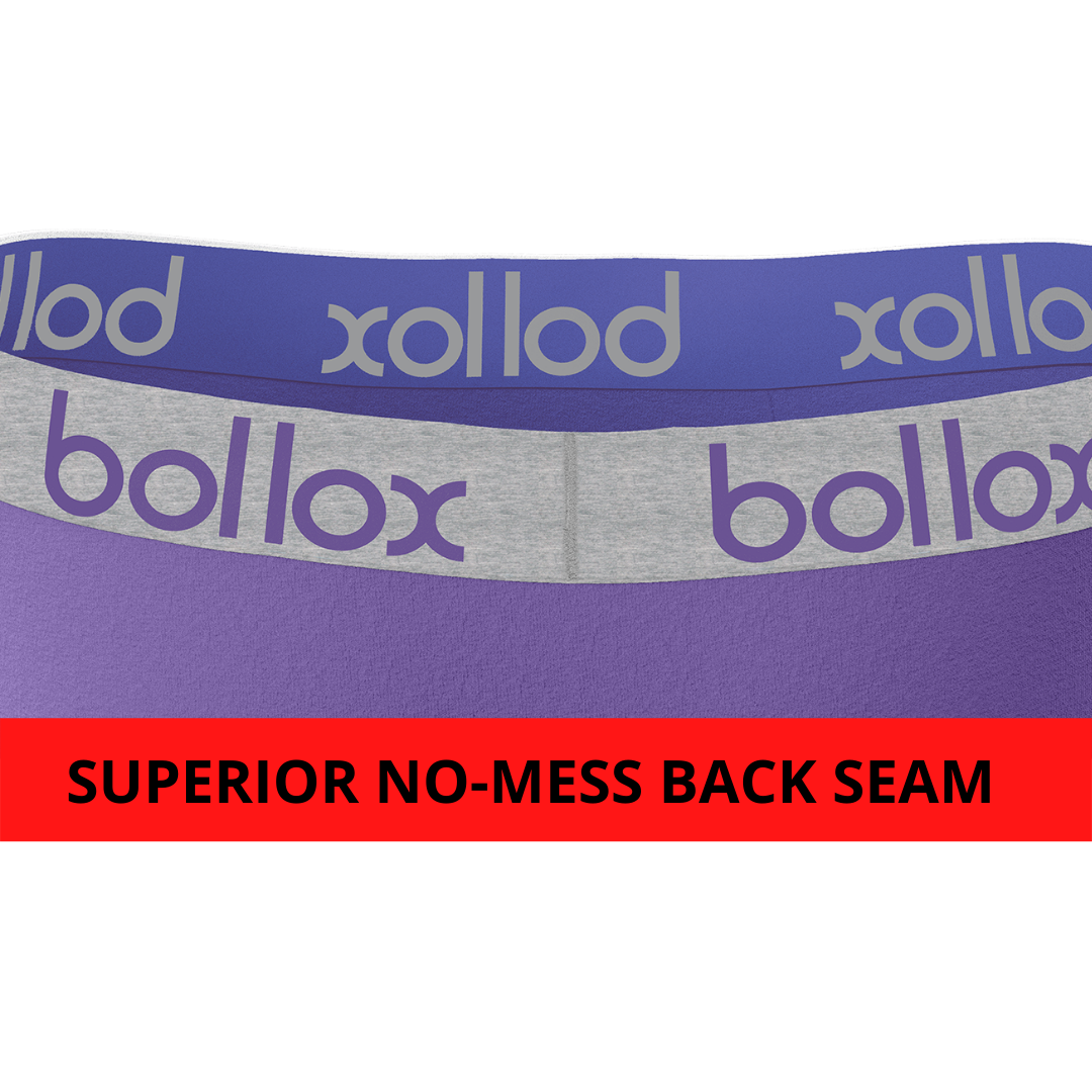 Purple & Grey Duo Tone Set - Men's cotton briefs (2 pack)