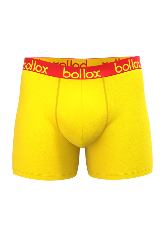 Red & Yellow Duo Tone Set - Men's cotton boxer shorts (2 pack)