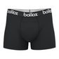 3 PACK BUNDLE: Black,White, Red - Men's Trunk  H- Fly Style - Bamboo & Cotton Blend
