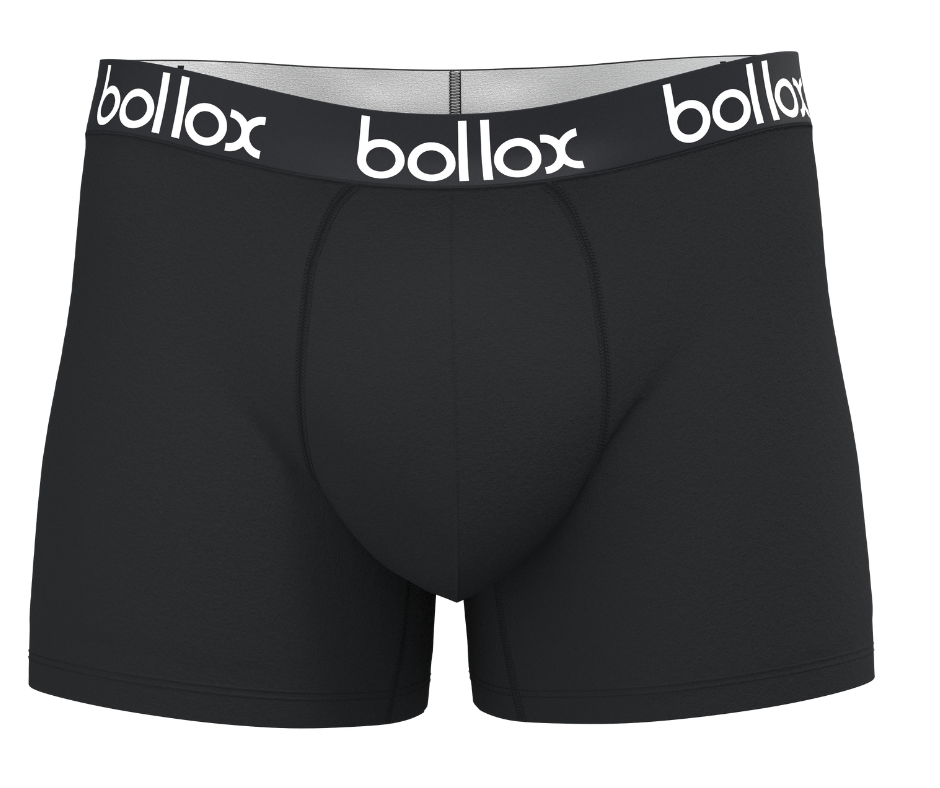 Black with Black - Men's Trunk - Bamboo & Cotton Blend (1Pack)