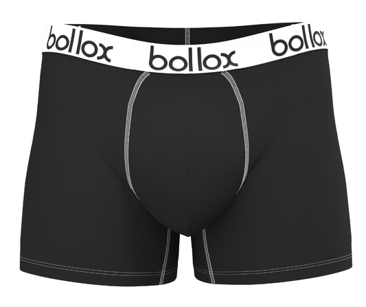 3 PACK BUNDLE: Black,White, Red - Men's Trunk  H- Fly Style - Bamboo & Cotton Blend