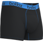 Black with Light Blue - Men's H-Fly Trunk - Bamboo & Cotton Blend (1Pack)