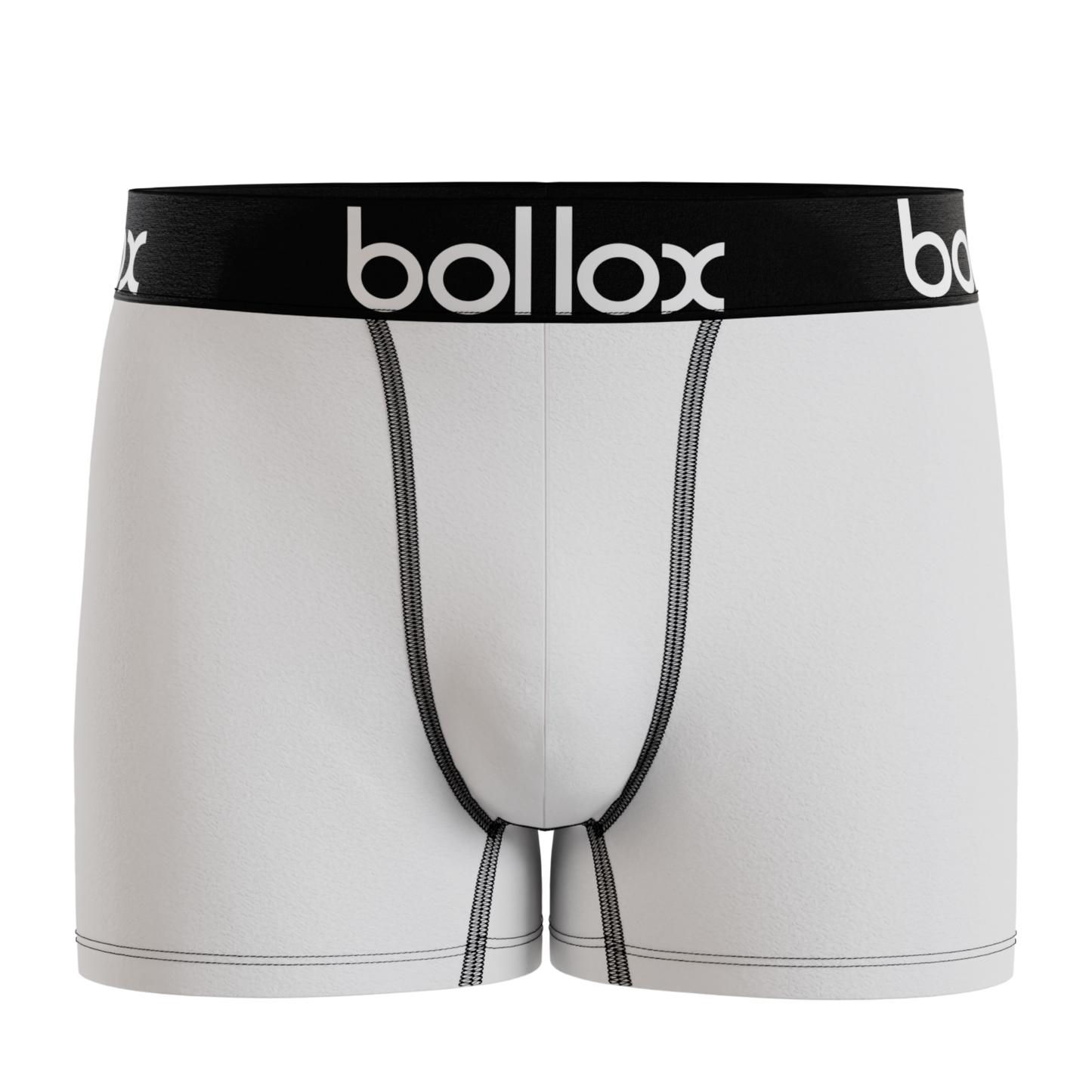 White with black band - Men's Trunk - Bamboo & Cotton Blend (1Pack)