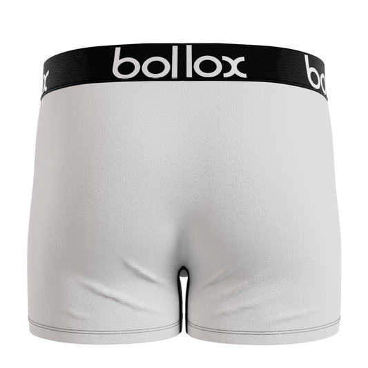 White with black band - Men's Trunk - Bamboo & Cotton Blend (1Pack)