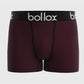 Wine with black band - Men's Trunk - Bamboo & Cotton Blend (1Pack)
