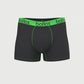 Black with Green - Men's Trunk - Bamboo & Cotton Blend (1Pack)