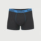 Black with Light Blue - Men's Trunk - Bamboo & Cotton Blend (1Pack)