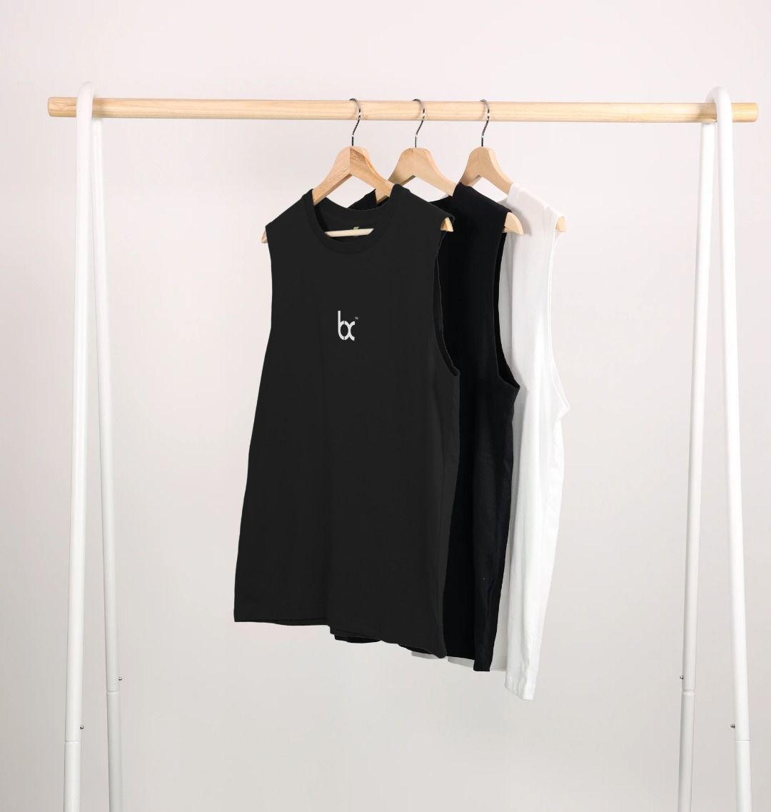 BX Vest Top - black with white logo