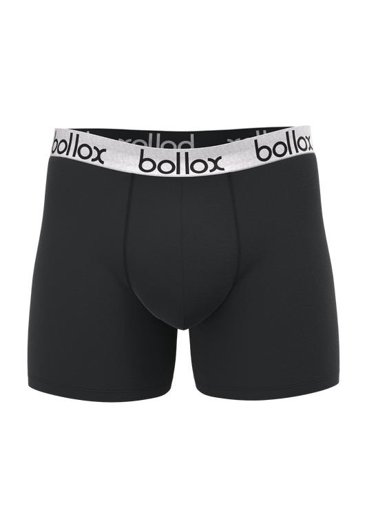 Black & Grey  Duo Tone Set - Men's cotton boxer shorts (2 pack)
