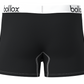 Black with White - Men's H-Fly Trunk - Bamboo & Cotton Blend (1Pack)