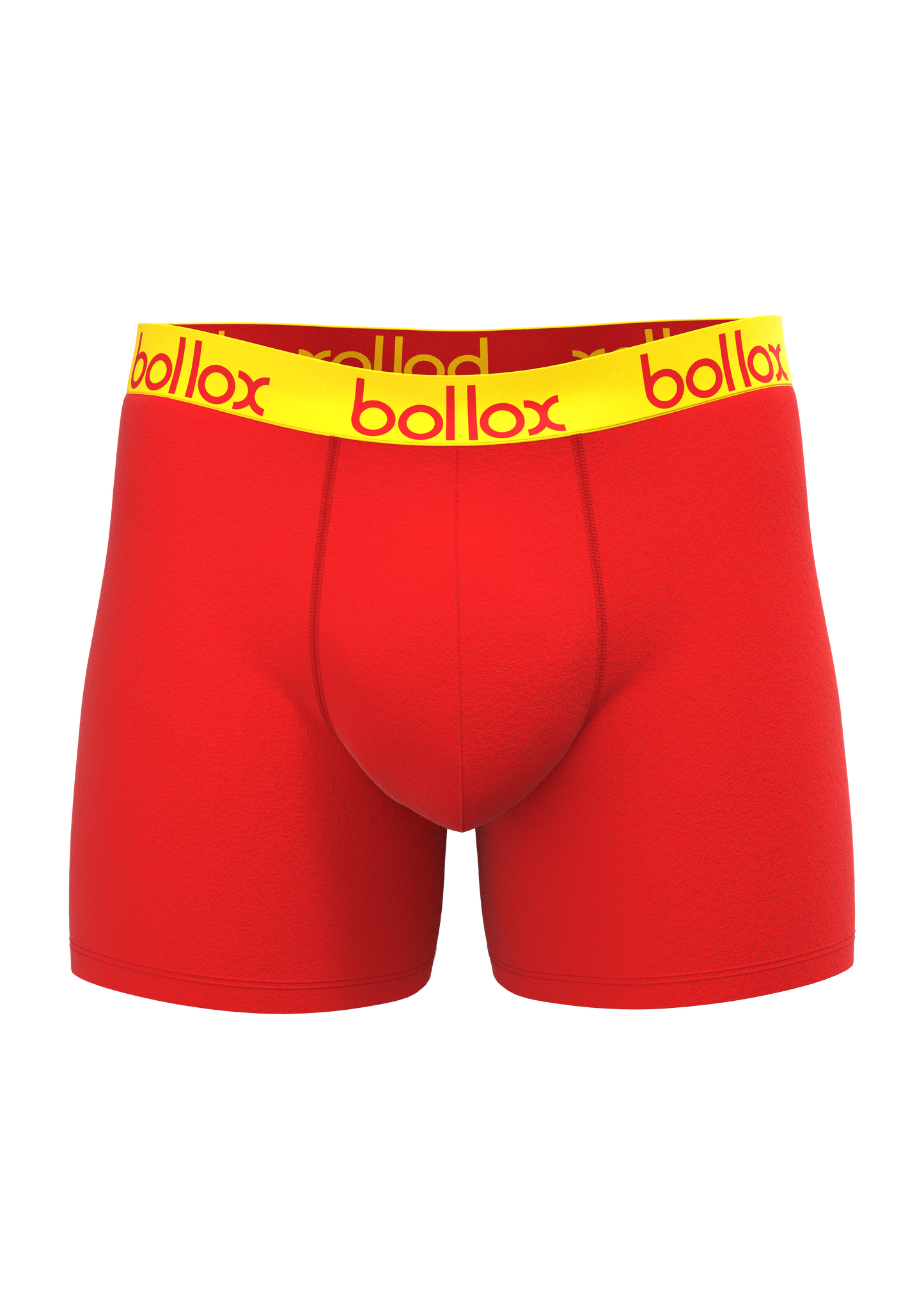 Red & Yellow Duo Tone Set - Men's cotton boxer shorts (2 pack)