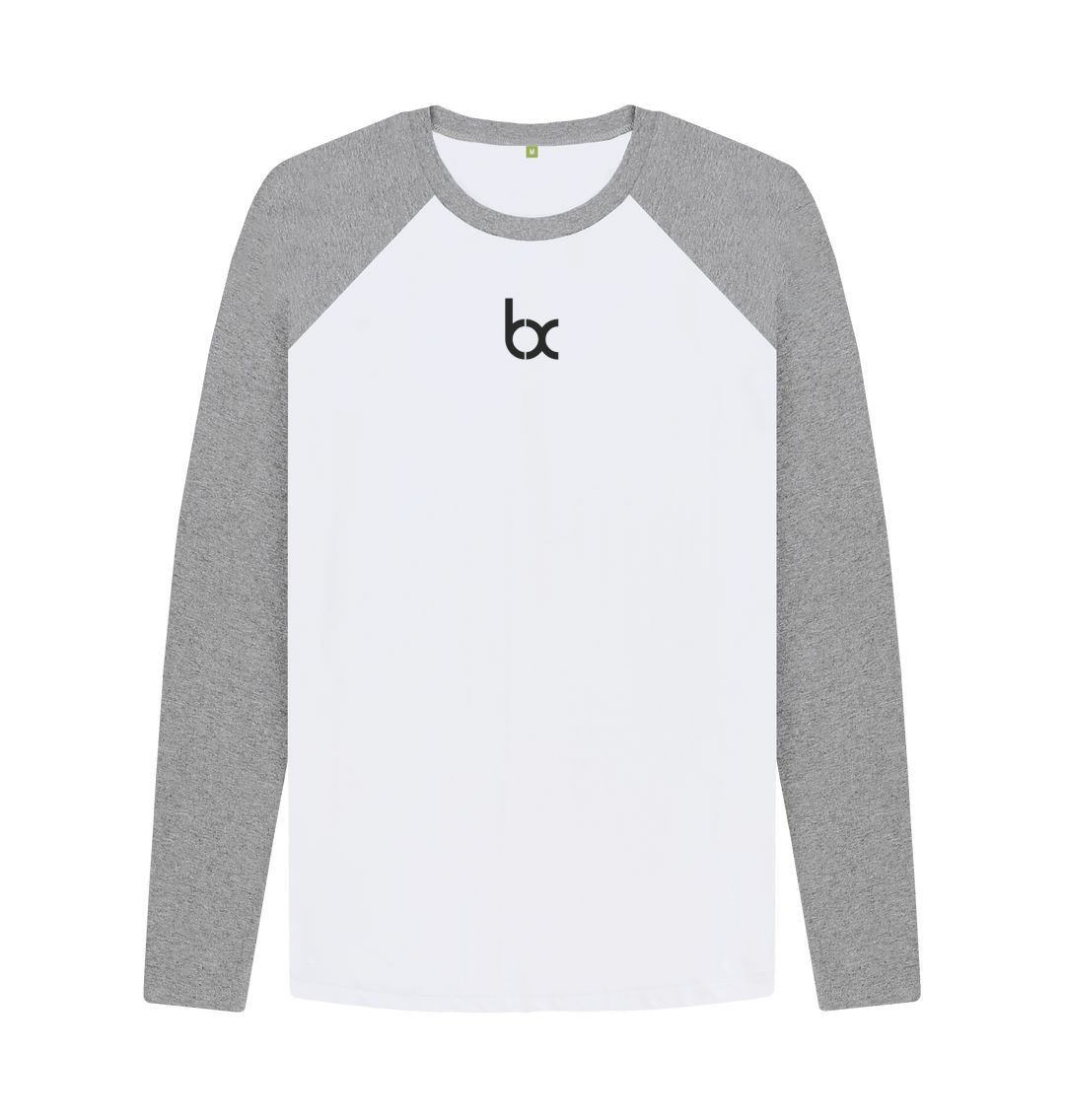 Athletic Grey-White BX Baseball Long Sleeve - Grey