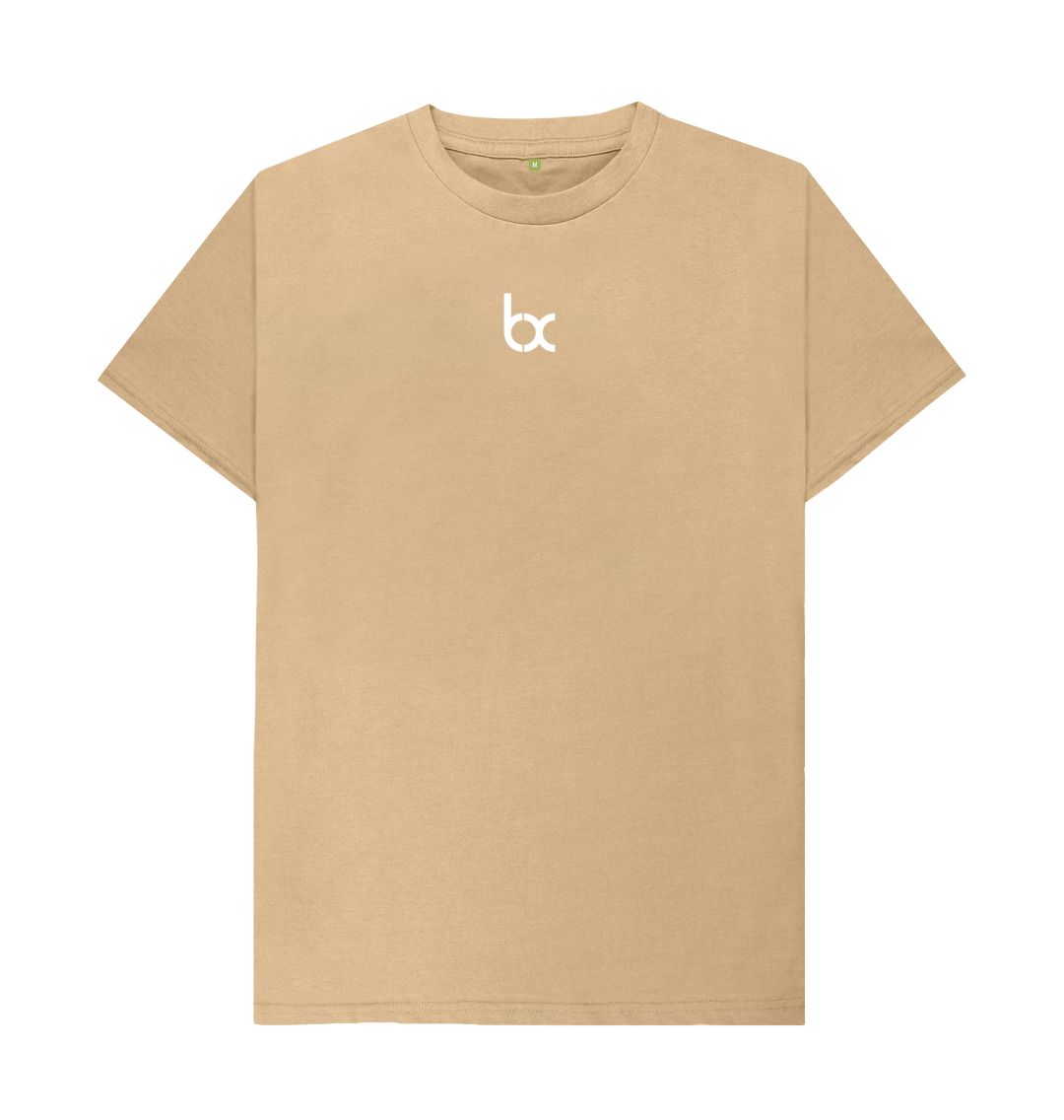 Sand BX Standard Tee with white logo